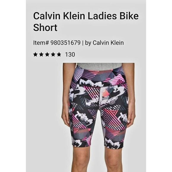NEW WITH TAGS WOMENS CALVIN KLEIN BIKE SHORTS - Picture 3 of 4